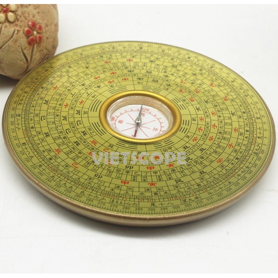 La bàn phong thủy 13 cm thân kim loại - La kinh phong thủy 13 cm cực đẹp