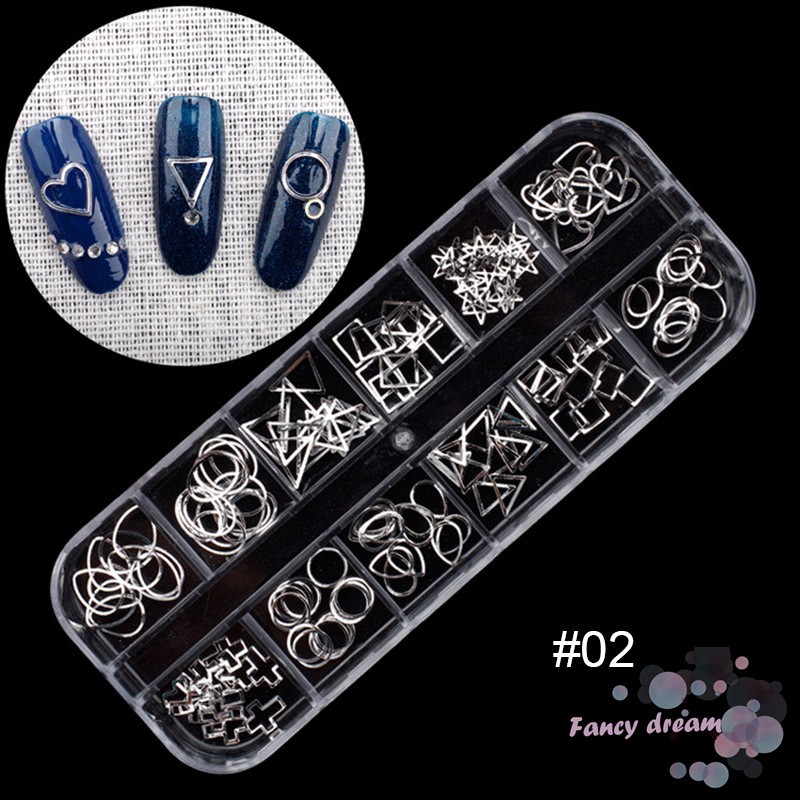 Hộp phụ kiện trang trí móng tay 12 ngăn
