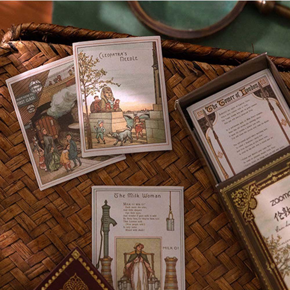 AUGUSTINA Nhãn Dán Trang Trí Nhật Ký Chống Thấm Nước Chủ Đề Cổ Tích Cổ Điển