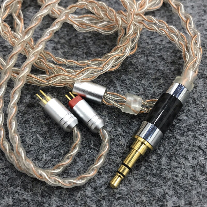 Dây 2pin lõi đồng 7N tết 4 cực chất lượng