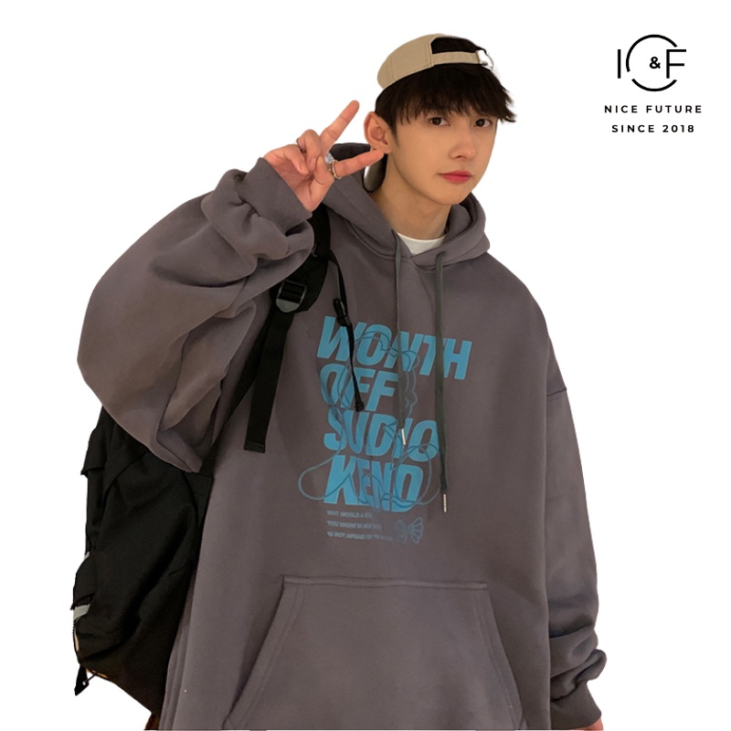 Áo Hoodie IFNICEFUTURE Tay Dài Thời Trang Cho Nam