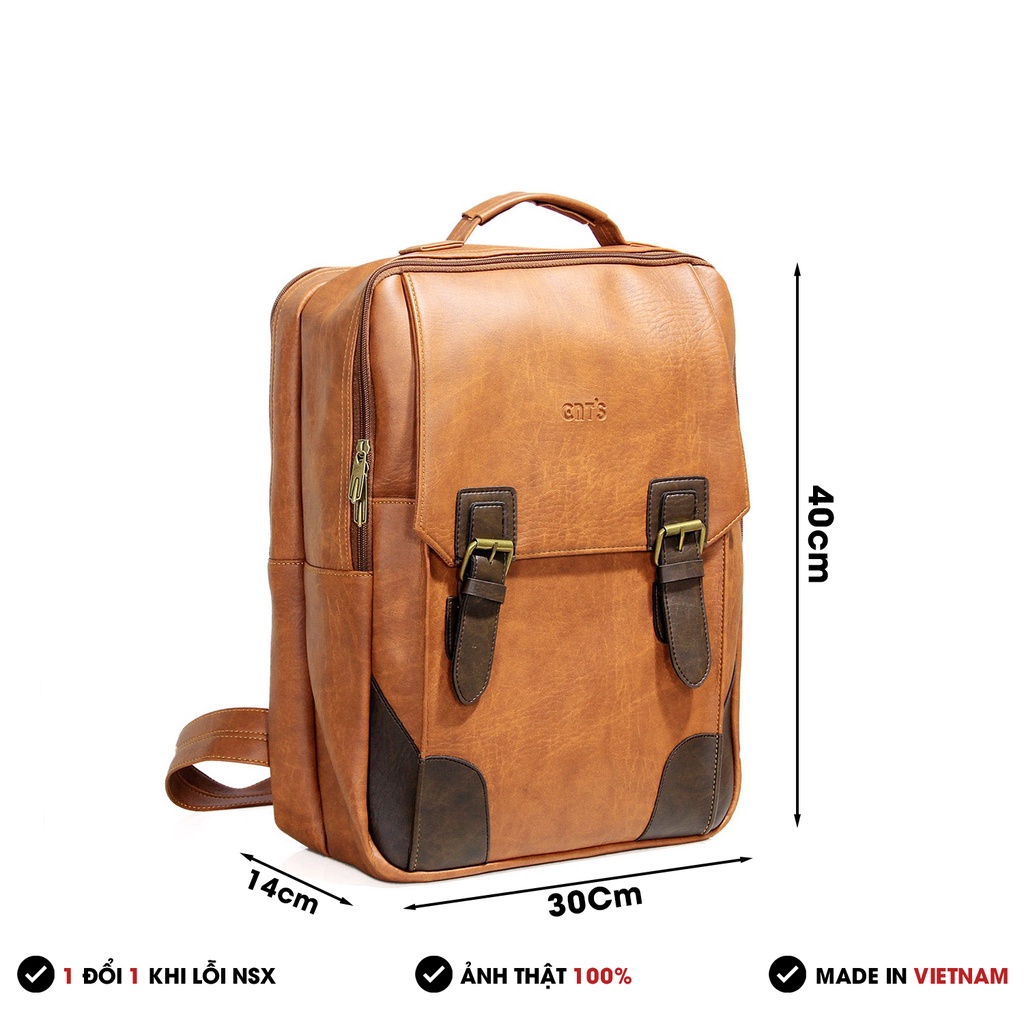 Balo da nam nữ unisex thời trang, Balo da Laptop BL61