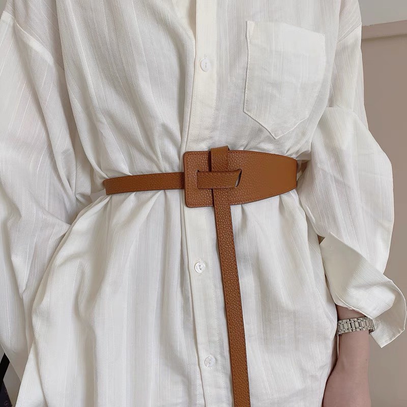 Đai thắt váy áo khoác Hàn Quốc nữ đơn giản sang chảnh