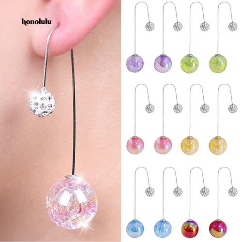 Bông Tai 2 ĐầU ĐíNh NgọC Trai Giả