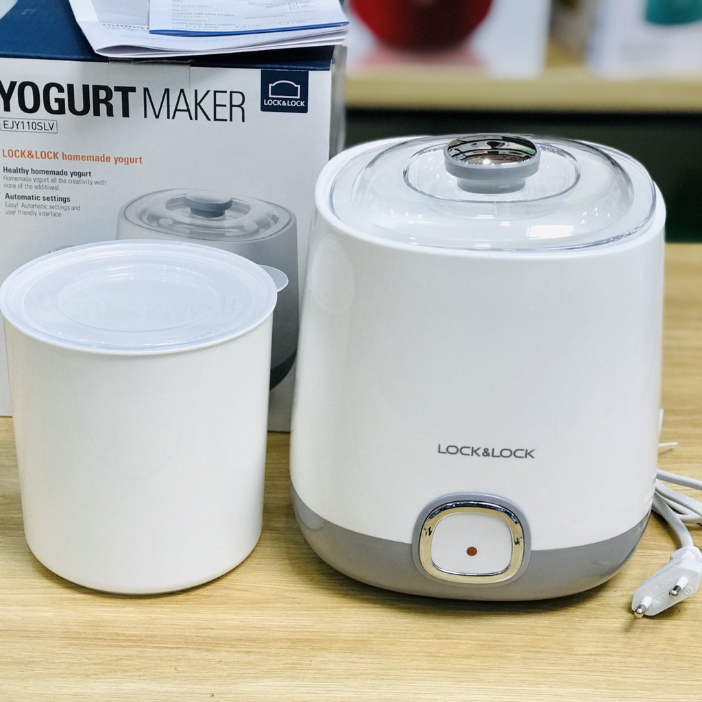Máy làm sữa chua LocknLock 1L 20W Lên Men Tự Động Nhỏ Gọn-Bảo hành 12 tháng