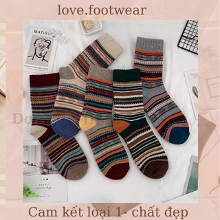 TẤT THỔ CẨM CAO CỔ PASTEL XINH