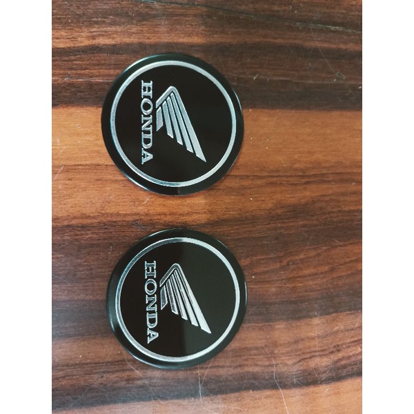 Bộ 2 lô gô tròn honda cứng 5cm hàng nhập Thái