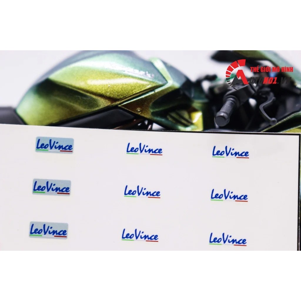 DECAL NƯỚC TEM PÔ LEOVINCE CHO MÔ TÔ TỈ LỆ 1:12 DC249