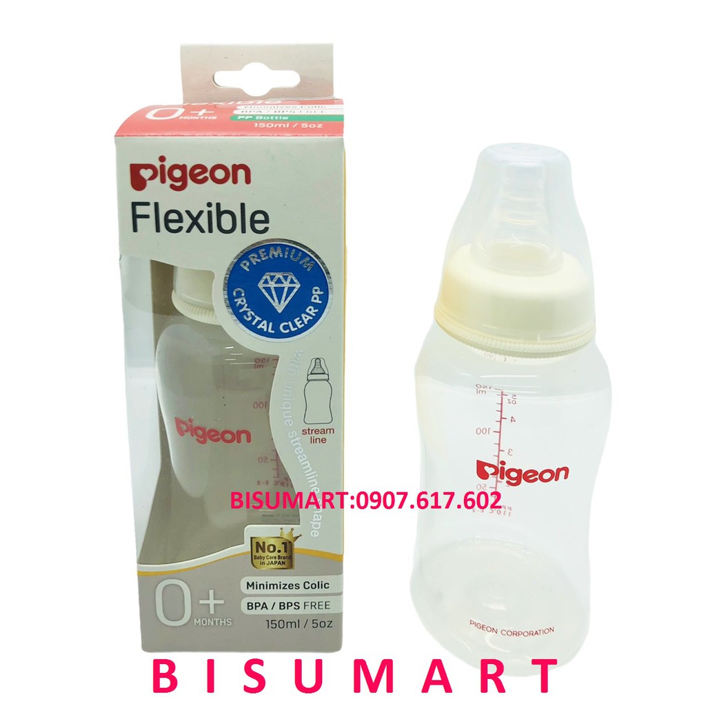 Bình Sữa Pigeon, Bình sữa cổ hẹp Streamline nhựa PP 150ml