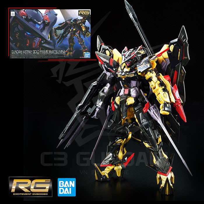 MÔ HÌNH GUNDAM RG 24 1/144 GUNDAM ASTRAY GOLD FRAME AMATSU MINA BANDAI GUNDAM SEED