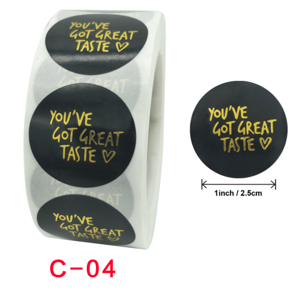 Set 500 Nhãn Dán Chữ Thankyou Màu Hồng Xinh Xắn Dùng Để Trang Trí Tiệc Cưới