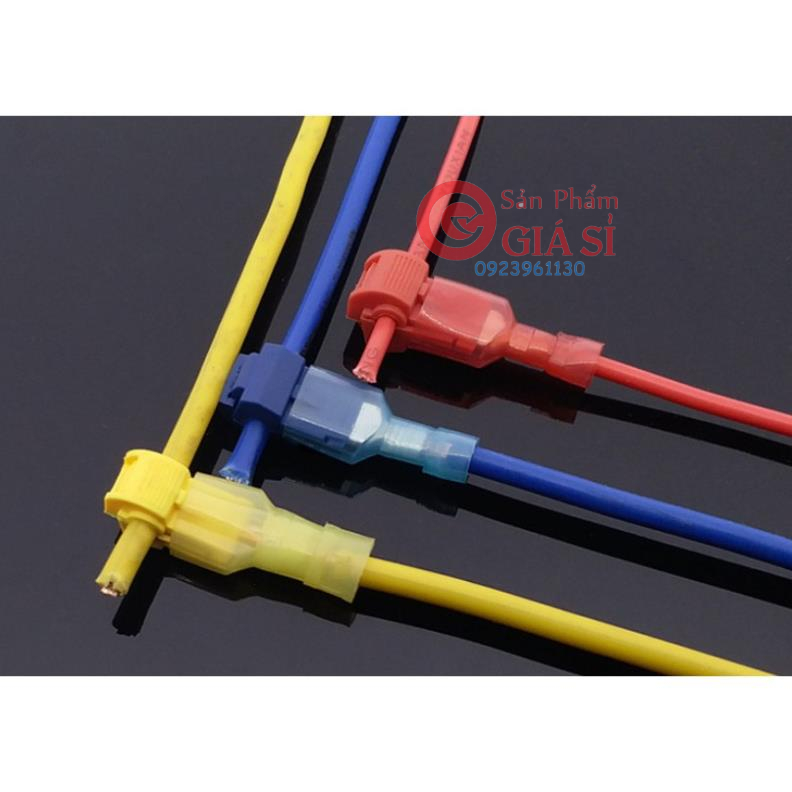 50 chiếc cút nối dây điện phân nhánh 4.0mm2 - T cắm ❤️freeship❤️