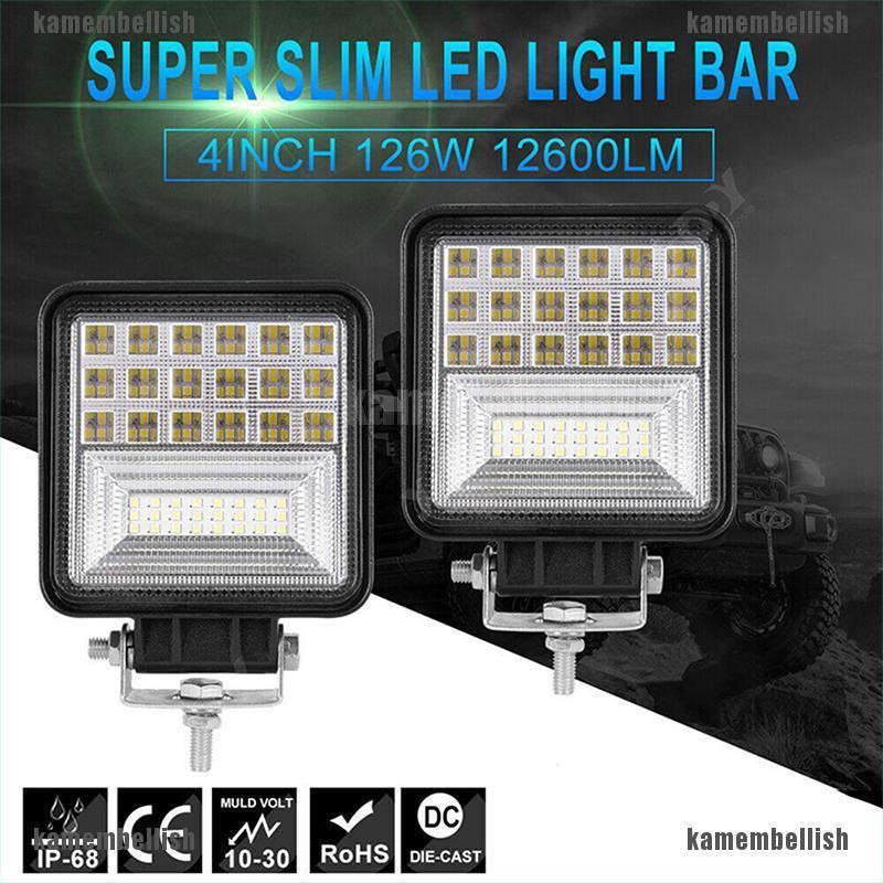 Đèn Led Trợ Sáng Hỗ Trợ Đi Trong Sương Mù 126w Dành Cho Ô Tô / Xe Tải