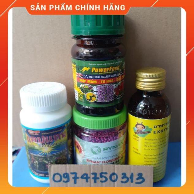 Combo bộ 4 loại phân thuốc chăm lan