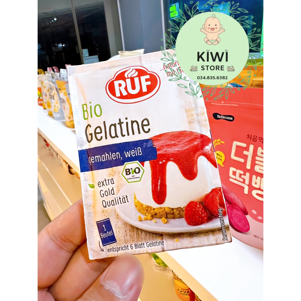 Bột Gelatine hữu cơ RUF Đức ( gói 9gr )