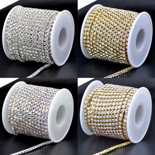 Cuộn 10 yards hạt pha lê giả kim cương dùng làm đồ thủ công diy