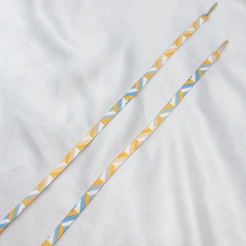 Dây Giày Thể Thao Không Cần Buộc Co Giãn Họa Tiết Hình Học