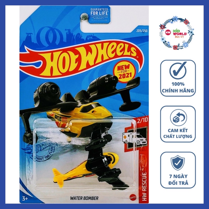 Máy bay mô hình Hot Wheels basic Water Bomber GRX48, 40K.