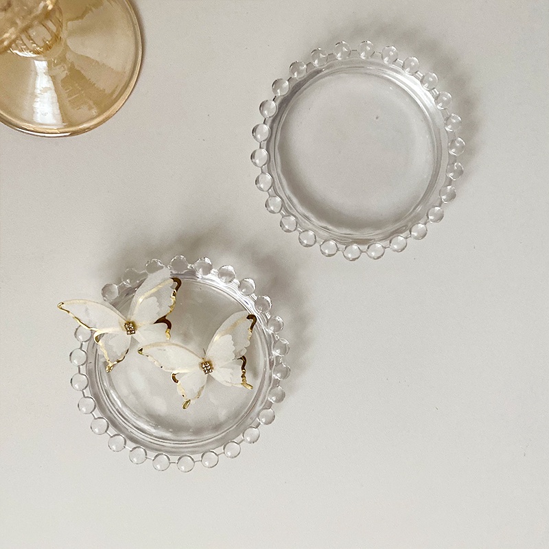 Khay Thủy Tinh Đựng Trái Cây Để Bàn Làm Đạo Cụ Chụp Ảnh