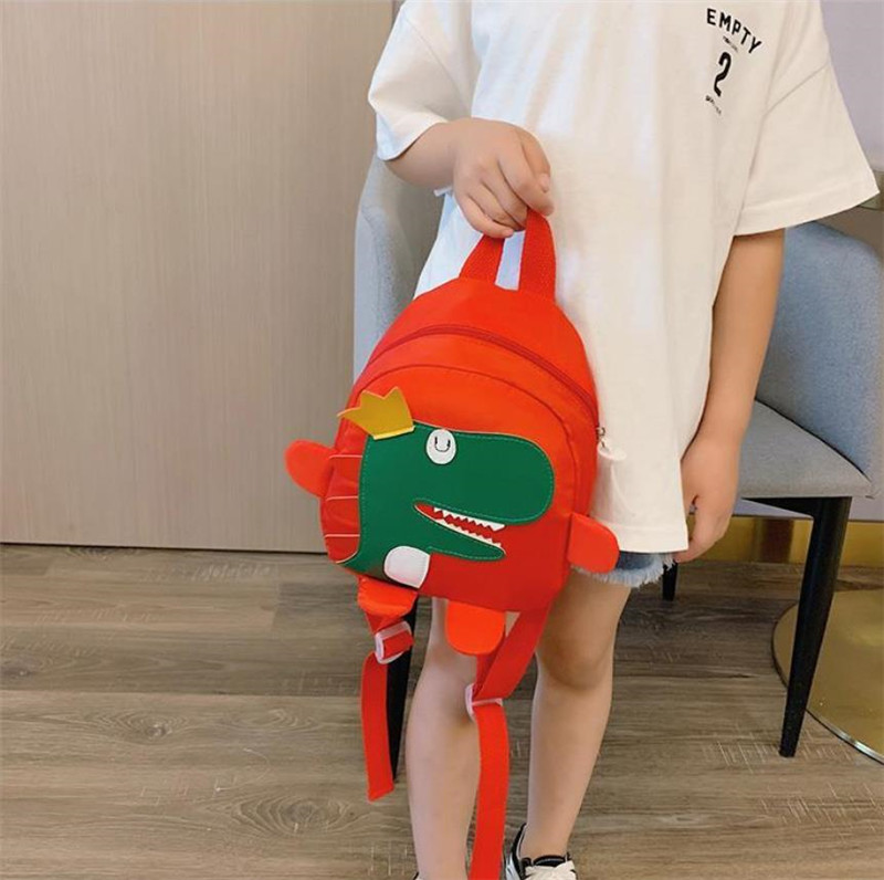 Backpack for kindergarten pupils / boy / girl dinosaur cute cartoon baby / baby's going out bag