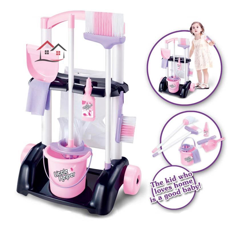 Set Đồ Chơi Dụng Cụ Vệ Sinh Nhà Cửa Cho Bé