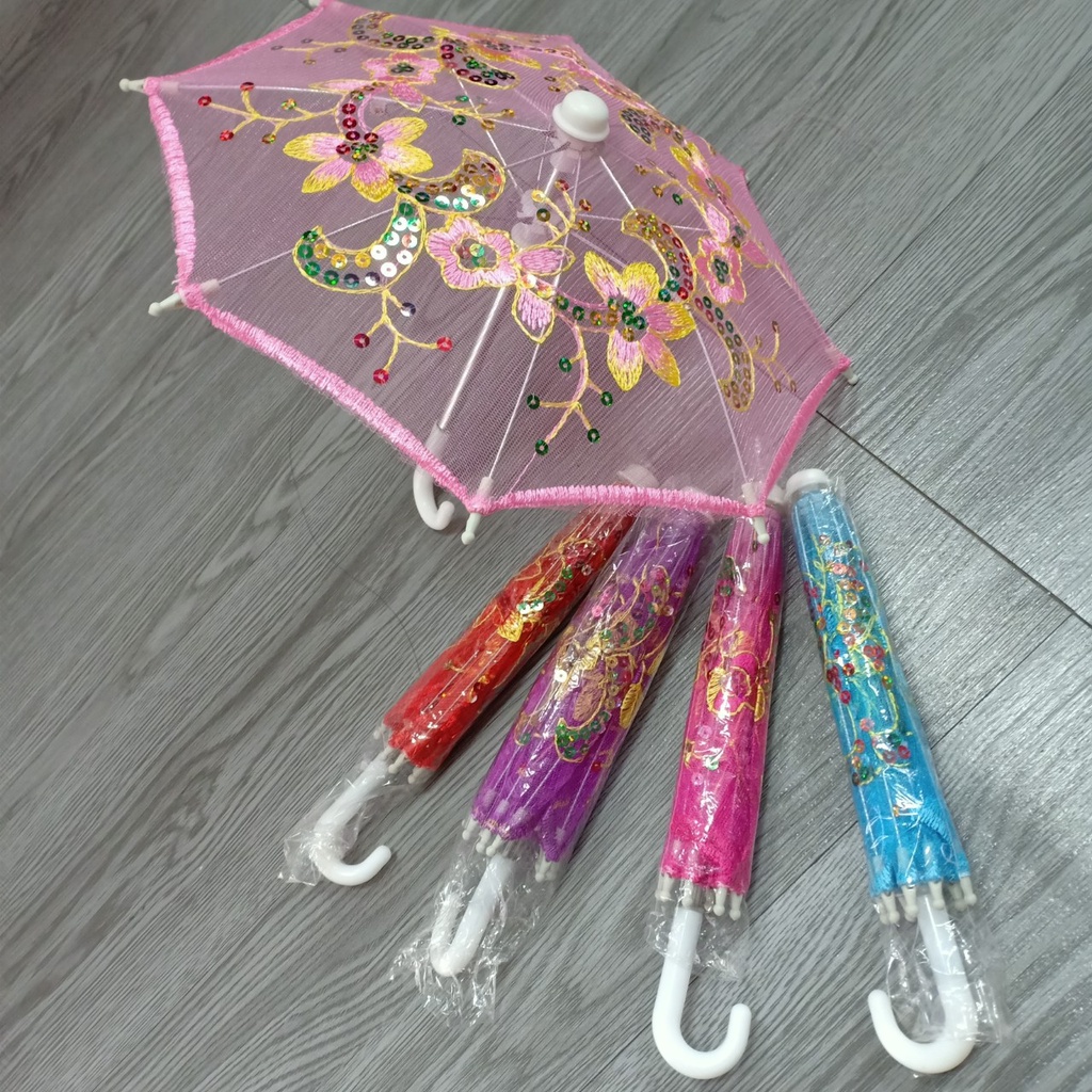 Ô Dù Cao Cấp Đồ chơi Cho Búp bê cao 36cm ,48cm ,60cm, Bật tự động ,dễ sử dụng