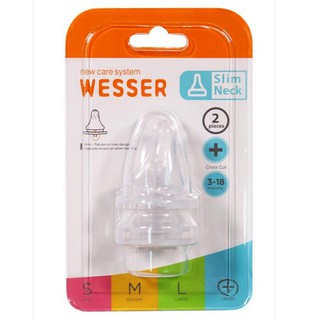 Núm Ty Bình Sữa Wesser Cổ Hẹp S,M,L,+
