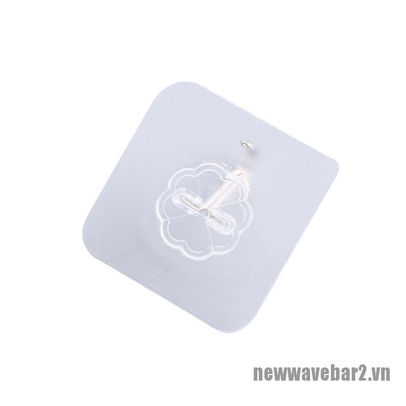 Set 10 móc dán tường trong suốt tiện lợi