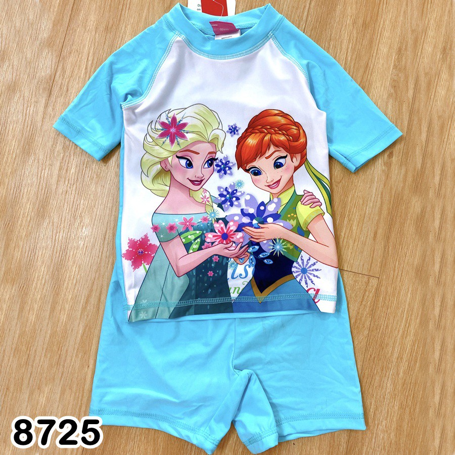 BỘ BƠI BÉ GÁI DISNEY HỌA TIẾT CHUỘT MINNIE, ELSA