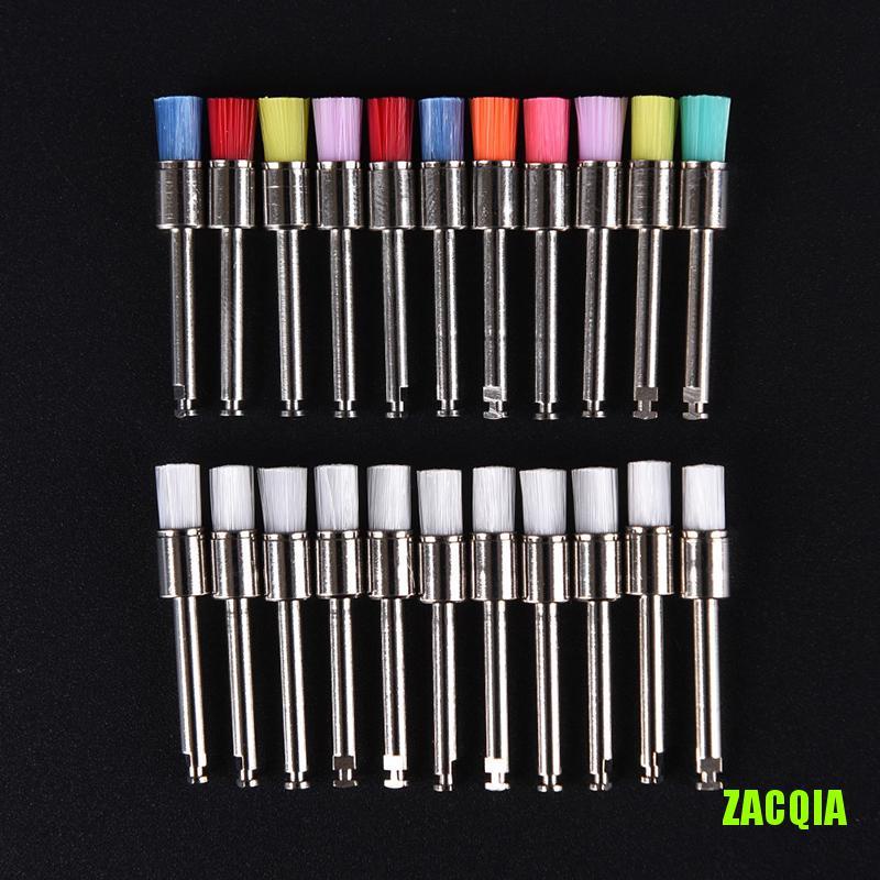 [Hàng mới về] Set 100 cọ đánh bóng răng bằng nylon thiết kế chuyên dụng