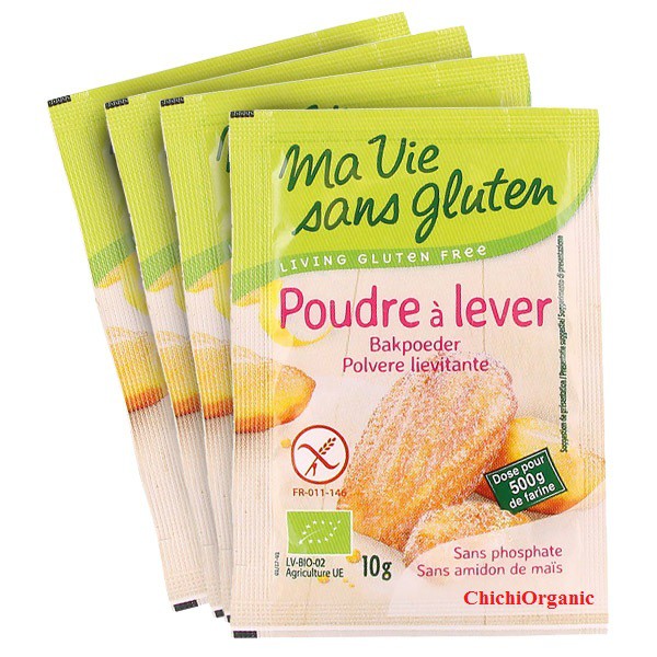 Bột Nở Làm Bánh Hữu Cơ Cho Bé Mavie Sans Gluten 10g