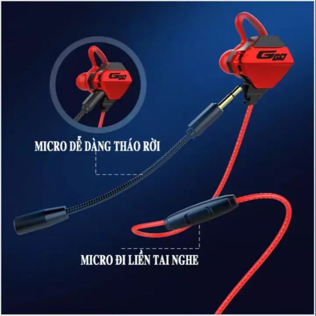 Tai Nghe Gaming Microphone Rời Chơi game mobile PC  Gamo G10