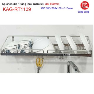 KỆ ĐỰNG CHÉN BÁT INOX KAG-RT1139