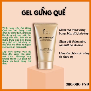 GEL TAN MỠ GỪNG QUẾ TICI ( GIẢM 5CM SAU 7 NGÀY )