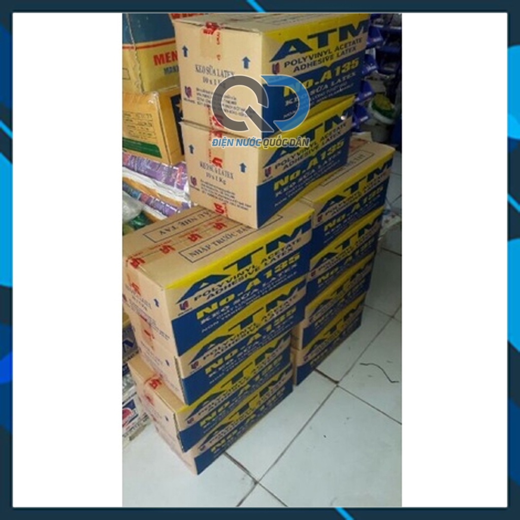 Combo 1 thùng keo sữa ATM dán giấy dán tường, dán gỗ, nguyên liệu làm slime 10kg