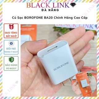 Củ Sạc IP 2.1A BOROFONE BA20 Chính Hãng – Cốc Sạc Nhanh IP Tablet Táo Pin Dự Phòng Tai Nghe Bluetooth Không Dây I12