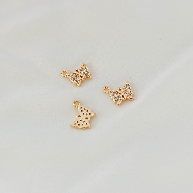 Mặt Dây Chuyền/Dây Chuyền/Vòng Tay/Dây Chuyền Thủ Công Bằng Đồng 14K Đính Đá Zircon Hình Động Vật Nhiều Màu Sắc
