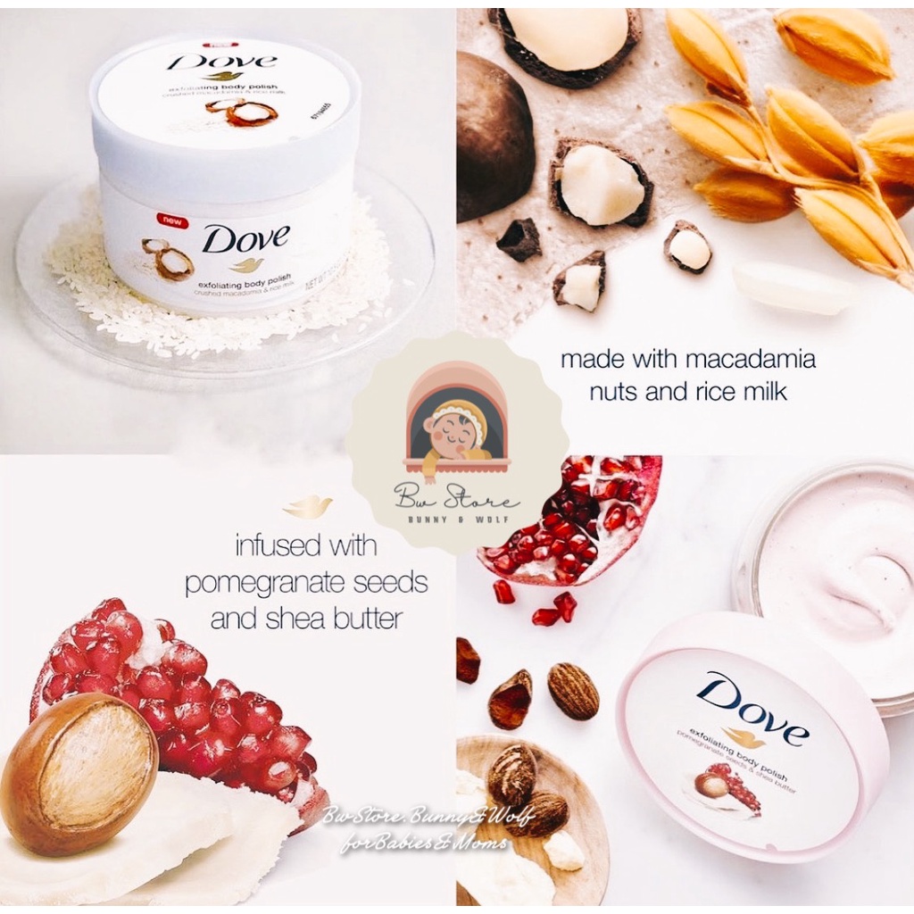 Kem Tẩy Da Chết DOVE nội địa Đức Hũ 225ml