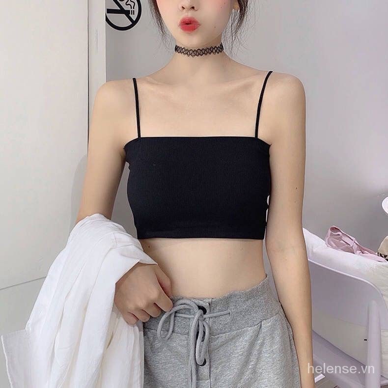 (Hàng Mới Về) Áo Lót Lụa Lạnh Không Gọng Phong Cách Hàn Quốc Cho Nữ