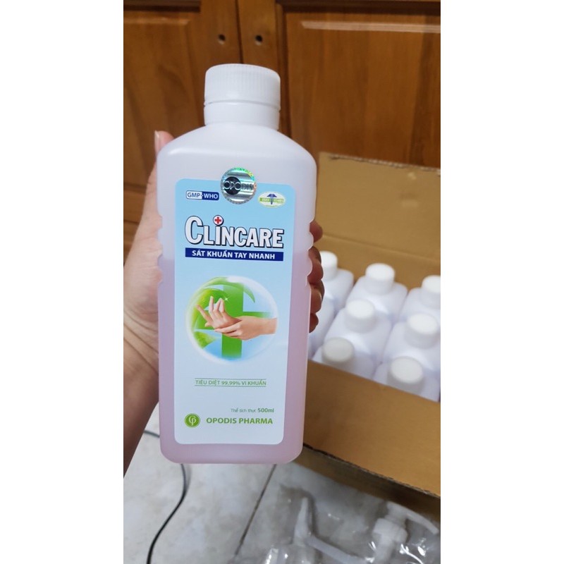 Dung Dịch Nước sát khuẩn tay khô Clincare 500ml