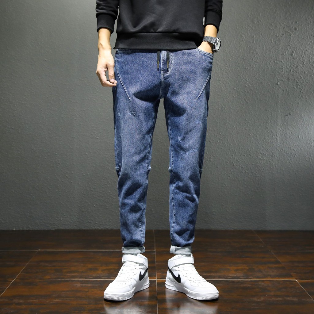 K935 - Quần jean ống đứng hàng Quảng Châu cao cấp vệt chéo nhỏ ngang ống quần | BigBuy360 - bigbuy360.vn