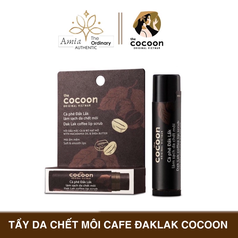 Cà Phê Đắk Lắk Làm Sạch Da Chết Môi Cocoon 5g