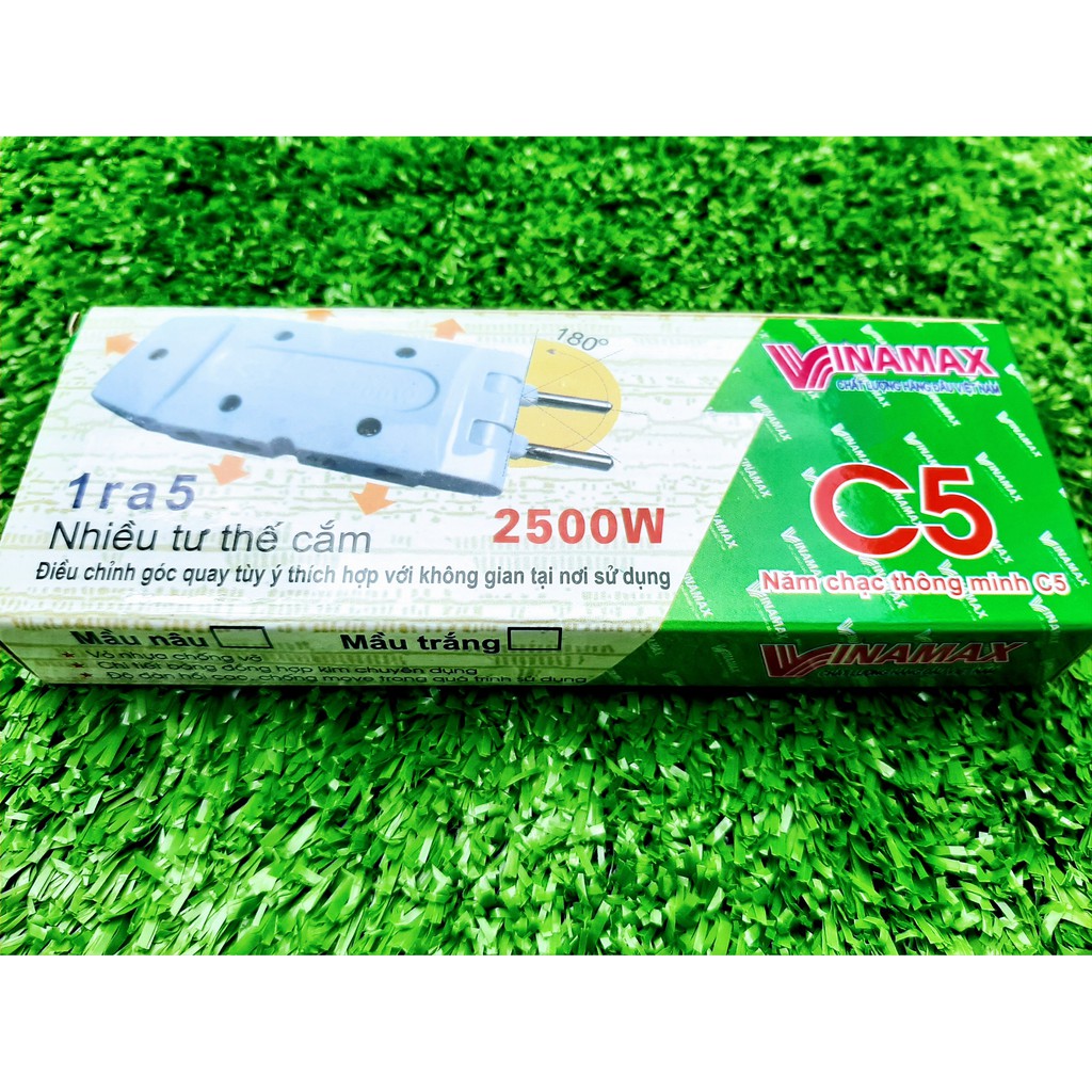 Đầu Nối Chia Ổ Cắm 1 Ra 3, 1 Ra 5 Chịu Tải Cao 2500W