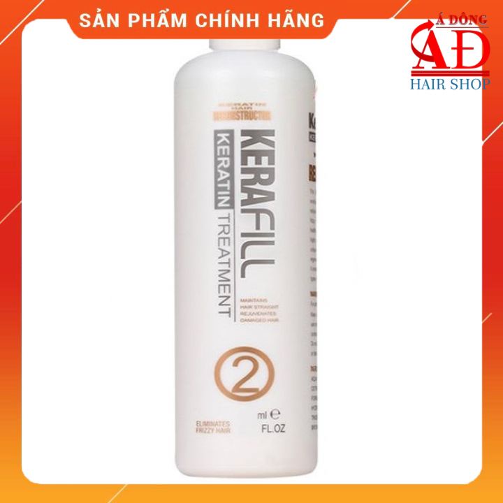 [+Tặng mũ trùm] KERATIN KERAFILL TREATMENT 2 PHỤC HỒI TÓC SUN CHÁY HƯ TỔN CAO CẤP CANADA CHÍNH HÃNG 1000ML