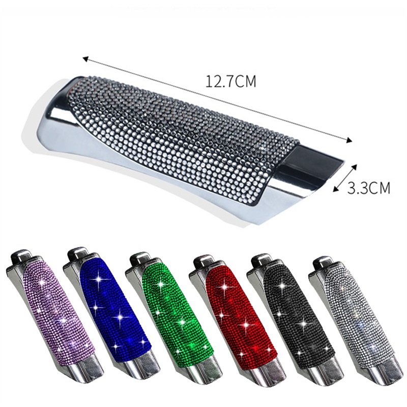 Vỏ bọc phanh tay đính đá lấp lánh cho xe hơi