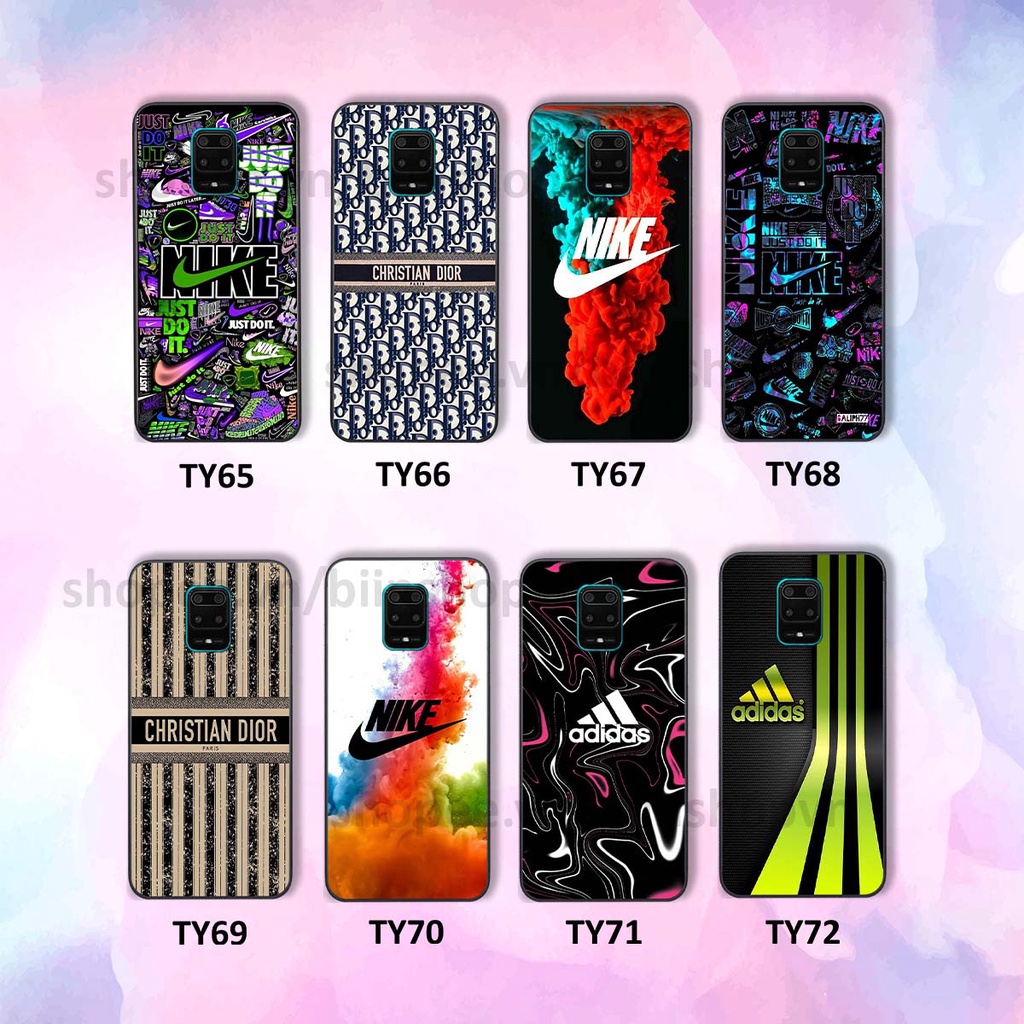 Ốp Xiaomi Redmi Note 9 / Note9s / Note 9 Pro in hình thương hiệu nhiều màu sắc thể thao cá tính thời trang
