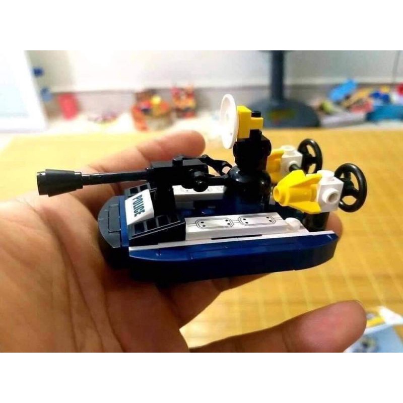 Bộ lego xếp hình Qman 1801 máy bay trực thăng