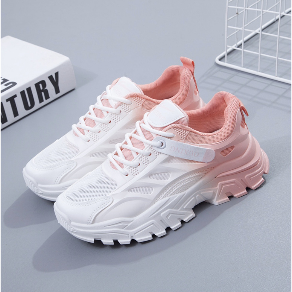 Giày thể thao nữ phối đồ dễ đế đôn 4.5cm Fashion đế sơn Trend