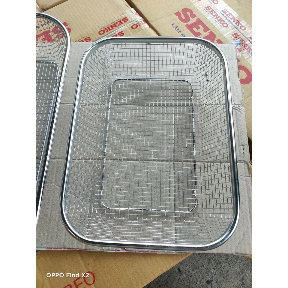 Mua Rổ inox Rổ đa năng - Rổ vuông, chữ nhật không gỉ sét nhiều size giá ...