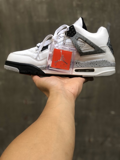 Giày JD 4 - trắng gót xám